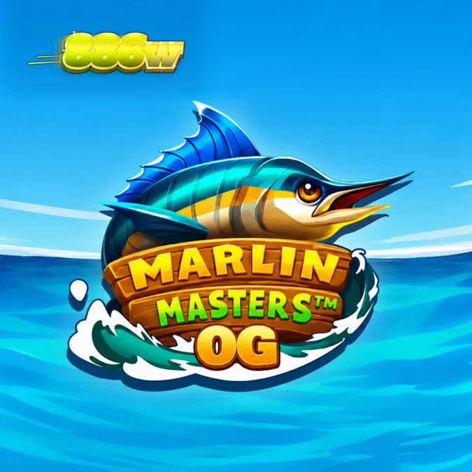 Interface do jogo de slot Marlin Masters OG com tema de pesca
