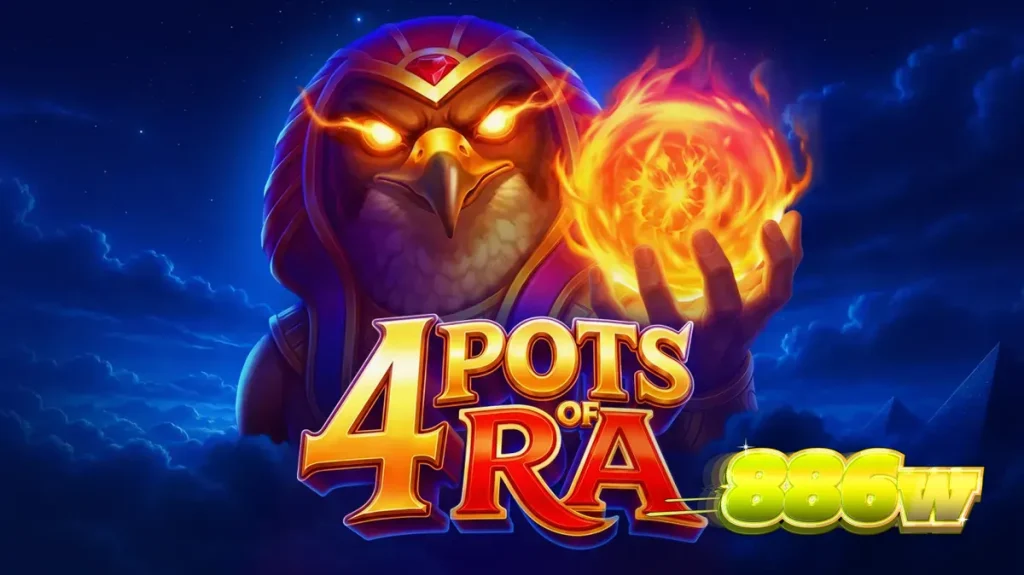 Interface do jogo de slot 4 Pots of Ra: Hold and Win com temática egípcia